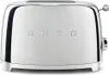 A front view of a chrome Smeg toaster. Produktbild-Vorschau