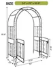 ALIGHTUP Rosenbogen aus Metall, 134.5X 58.5x213cm, mit Tür, Produktbild-Vorschau 6