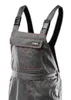 Close-up of a grey pair of overalls with orange stitching. Produktbild-Vorschau