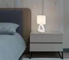 Tischleuchte, Keramik Textil, weiß, H 30 cm Produktbild-Vorschau 9