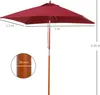 Sonnenschirm 200 x 150 x 235 cm Knickbarer Gartenschirm Produktbild-Vorschau 3