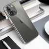 A transparent phone case is shown on a desk with books and a pen. Produktbild-Vorschau