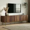 Skye Decor, meuble TV haut de gamme, style baroque en noyer Voir les images du produit 1