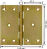 Kantige Scharniere Türband Türscharniere 100 x 100 x 2,0 mm Produktbild-Vorschau 2