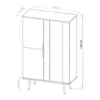 Vitrinenschrank PINELLI PN-05 mit 2 Türen Vitrine Produktbild-Vorschau 4