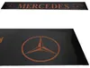 Spatlap voor Mercedes-oplegger rood op zwart | 40x240cm Productafbeelding-voorbeeld 1