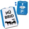 Pferd mit Kutsche Parkscheibe mit Spruch Hü brid Produktbild-Vorschau 2