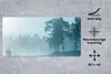 MuchoWow® Schreibtischunterlage Wald - Licht - Nebel 80x40 Produktbild-Vorschau 2