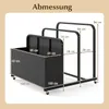 COSTWAY Pool Aufbewahrungskorb mit Rollen, Polyrattan Produktbild-Vorschau 3