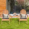 KOMFOTTEU Židle Adirondack, zahradní židle z akátového Náhled obrázku produktu 2