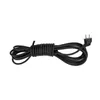 A black power cord coiled on a white background. Podgląd zdjęcia produktu