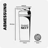 ShakeNext® Premium Edelstahl Shaker 700ml (Schwarz) Produktbild-Vorschau 6