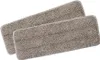 Two gray microfiber mop pads are shown diagonally on a white background. Produktbild-Vorschau
