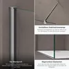 Close-up details of a shower wall, highlighting its features. Produktbild-Vorschau