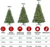 JOIEYOU PVC Kunstkerstboom, 120 cm met verlichting, groene Productafbeelding-voorbeeld 2