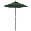 vidaXL Sonnenschirm mit Holzmast Grün 196x231 cm Produktbild-Vorschau 1