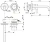 Ideal Standard Inbouw wastafelmengkraan Ceraline, uitloop Productafbeelding-voorbeeld 2