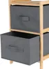 Grauer Holzschrank mit zwei Schubladen 46 cm Produktbild-Vorschau 13