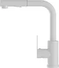 A white kitchen faucet with a pull-out spray head is shown against a white background. Anteprima dell’immagine prodotto