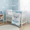 Baumwollbettwäsche 100x135 + 40x60 Elefant blau Produktbild-Vorschau 4