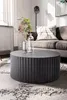 FineBuy Design Couchtisch rund 70 cm Metall Schwarz - Produktbild-Vorschau 2