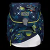 A children's backpack with a space theme, featuring planets, stars, and spacecraft. Voir les images du produit