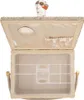 An open sewing basket with compartments. Produktbild-Vorschau