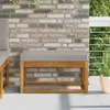 vidaXL Sitzkissen für Outdoor Grau 80 x 40 x 8 cm 100 % Produktbild-Vorschau 2
