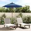 vidaXL Sonnenschirm mit Holzmast Azurblau 196x231 cm Produktbild-Vorschau 2