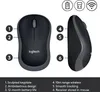 Logitech Optische Maus M185 kabellos dunkelgrau Produktbild-Vorschau 39