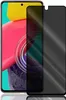 A privacy screen protector is shown placed over a smartphone screen. Produktbild-Vorschau
