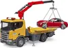 Bruder Scania Super 560R Abschlepp LKW mit Bruder Roadster Produktbild-Vorschau 8