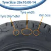 26x10.00-14 Opona ATV 255/60-14 6-warstwowa P3080 OBOR Podgląd zdjęcia produktu 5
