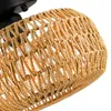 Stropné svetlo ratanová stropná lampa Ø28cm obývacia izba Náhľad obrázku produktu 4