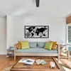 Wallity, Mappa del mondo grande in metallo, decorazione da Anteprima dell’immagine prodotto 2