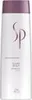 A white bottle of Wella Professionals SP Clear Scalp Shampoo with a purple cap. Produktbild-Vorschau