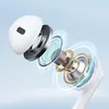 An exploded view diagram of the internal components of a white earbud. Produktbild-Vorschau