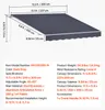 VEVOR, auvent rétractable articulé de 3,5 x 3 mètres, avec Voir les images du produit 7
