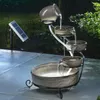esotec Solar Kaskadenbrunnen Pisa KERAMIK mit Akku und LED Produktbild-Vorschau 1