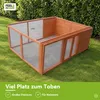 Freilaufgehege Kaninchenstall faltbar aus imprägniertem Produktbild-Vorschau 3