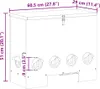 vidaXL Kippenvoerbak, zilver, 60,5 x 29 x 51 cm, 25 kg, Productafbeelding-voorbeeld 8