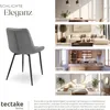 A collage showing a chair and different room settings (dining room, living room, kitchen, bedroom). Produktbild-Vorschau