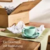 Tazze da cappuccino colorate con piattini - Set di 6 - Anteprima dell’immagine prodotto 7