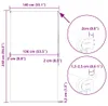 vidaXL Tenda a rullo per doccia 140x240 cm Larghezza del Anteprima dell’immagine prodotto 8