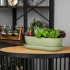 Blumentopf Keramik Schwarz Kaktenschale mit Untersetzer Produktbild-Vorschau 7