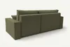 A green sofa shown from the back and side on a white background. Náhled obrázku produktu