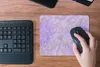 MuchoWow® Mauspad Mousepad Marmor - Lila - Muster 23x19 cm Produktbild-Vorschau 4