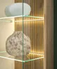 Vitrine "Merced" Vitrinenschrank weiß Eiche, 75 x 180 cm, Produktbild-Vorschau 6