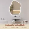 Specchio da bagno LED Zimilo, forma irregolare con Anteprima dell’immagine prodotto 4