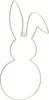 Wandkranz Hase Ostern Gold aus Metall 25 x 59 cm zum Produktbild-Vorschau 3